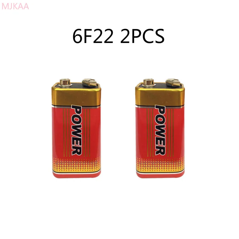 2 шт. новые 6F22 Extra heheley duty 9 V батареи из углеродного цинка батарея вольт |