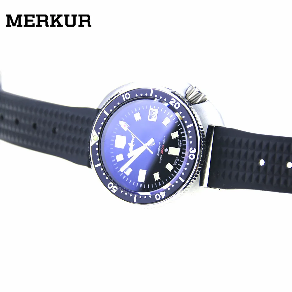 

6105-8110 Ceramic Bezel SHARKEY NH35 Tuna Diver Automatic wrist watch Mens Turtle Marine Master Skx007 Padi Vintage Diver Watch