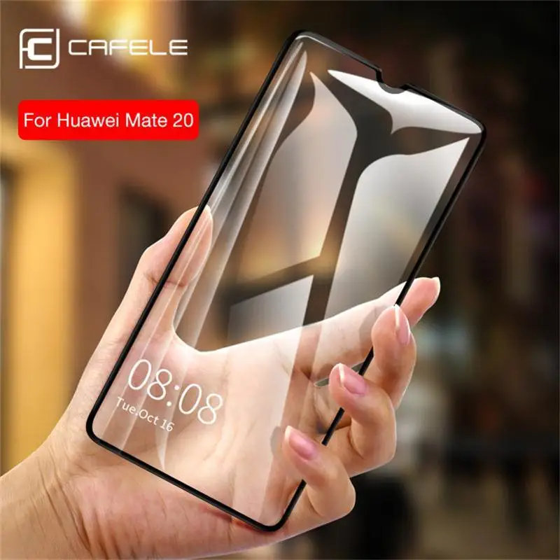 

CAFELE Tempered Glass Screen Protector for Huawei Mate 20 Pro Full Cover 6D Edge Protective Glass HD Clear Film for Mate 20pro