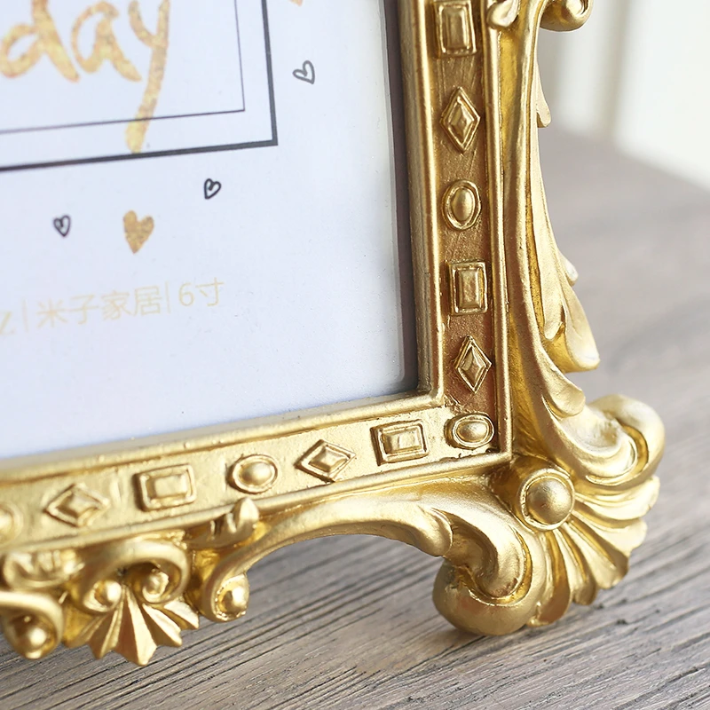 Золотая Корона фоторамка европейская роскошная замужняя креативная Подарочная настенная настольная декоративная рамка из смолы для фотографий