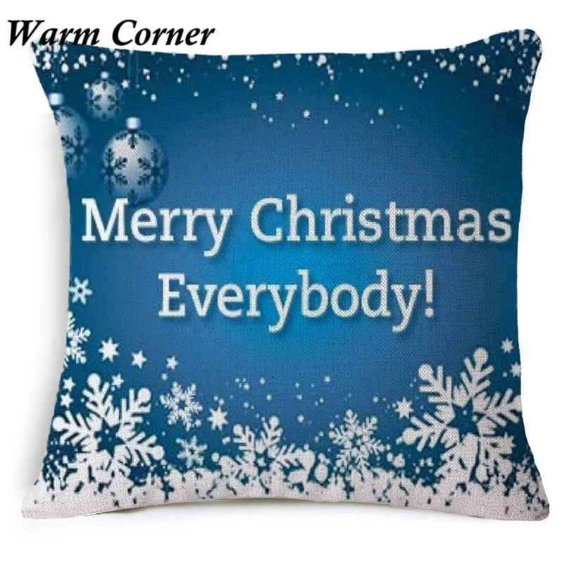 

Warm Corner LM New Arrivals Shells Square Waist Throw Cover Pillow case Christmas Cotton Linen Festival Free Shipping Oct 3