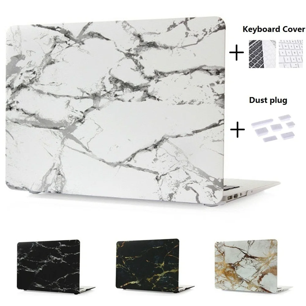 

QUWIND Hard Case Protector Marble Pattern For MacBook 12 inch Air 11 13 inch Pro Retina 13 15 inch Touch Bar With Keyboard Cover