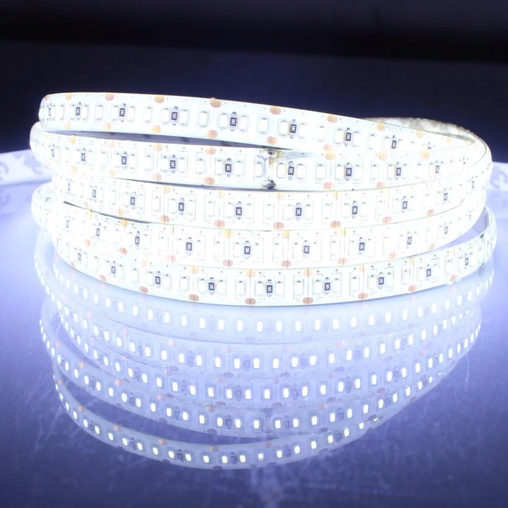 Светодиодный светильник 3014 smd 1020led 5 м водонепроницаемый IP65 и не водонепроницаемый IP20 DC 12V 3000K 6500K белый теплый белый