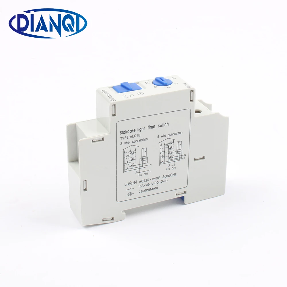 

16A 220V ALC18 Din rail staircase light time switch timer controller
