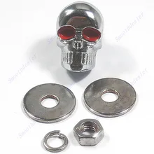 6pcs/lot Chrome SKULL License Plate Frame Screw Screws Bolt for car accessories 6pcs/lot Chrome SKULL License Plate Frame Screw Screws Bolt for car accessories