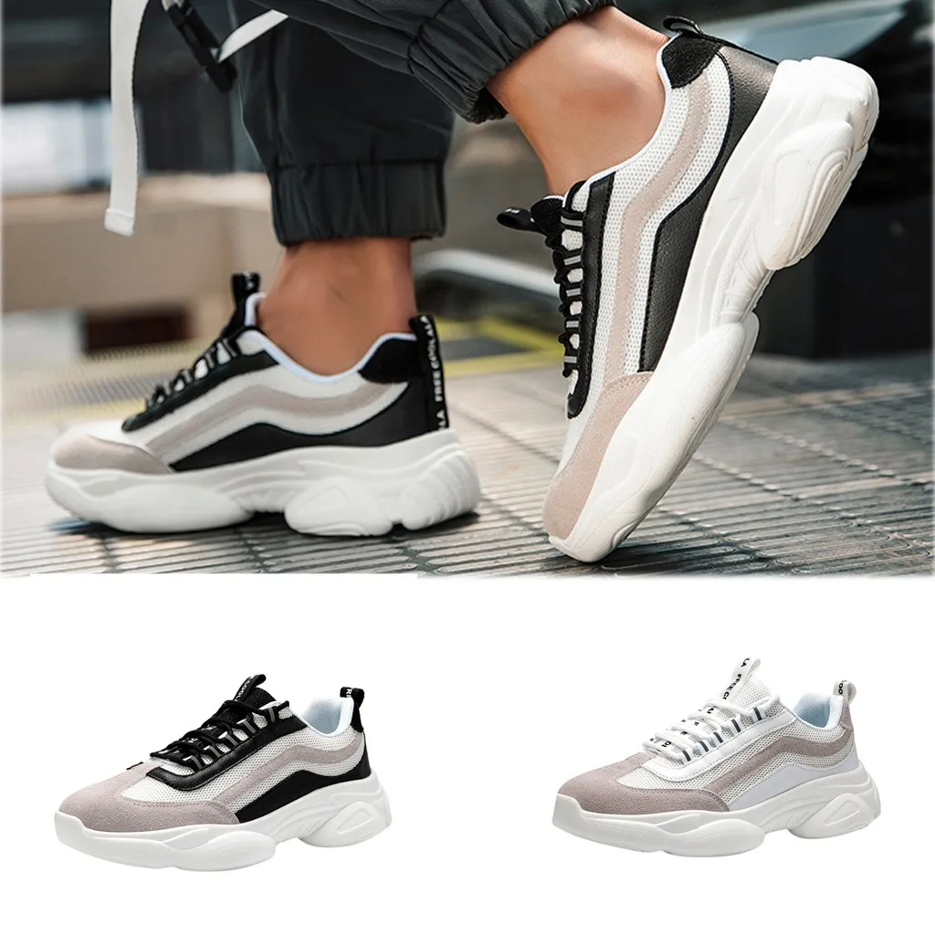 

Men Outdoor Sports Shoes Shoes Casual platform Sneakers Mesh Solid Shoes professional running shoes for men spor ayakkabi erkek