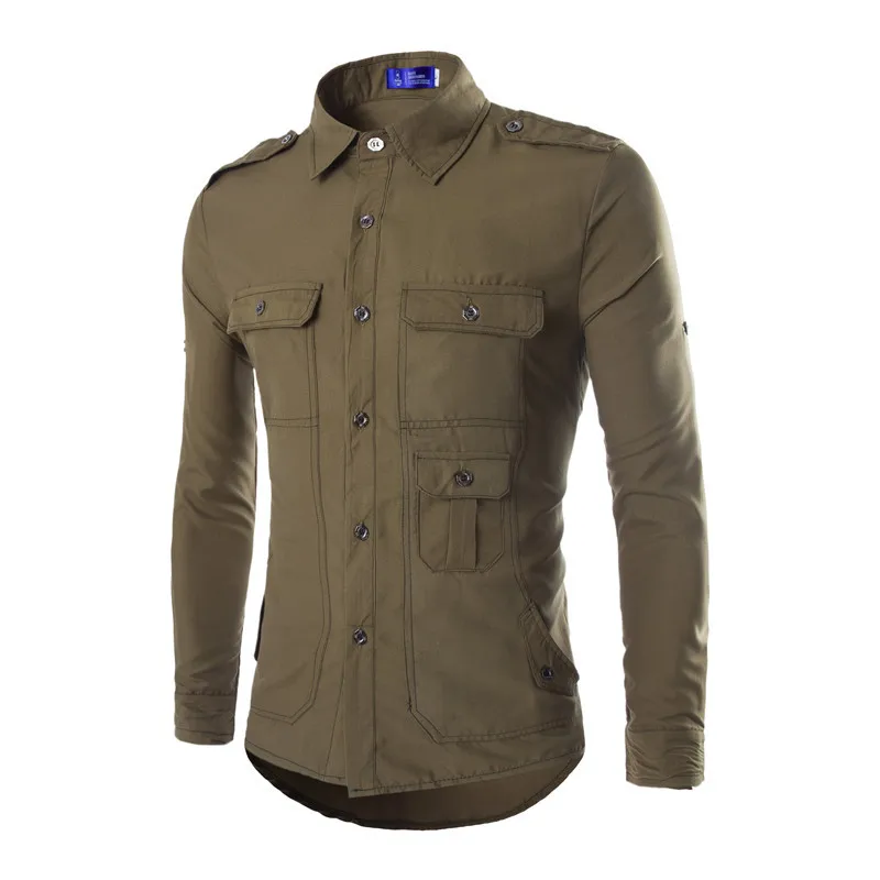 Popular Military Style Mens ShirtsBuy Cheap Military Style Mens Shirts