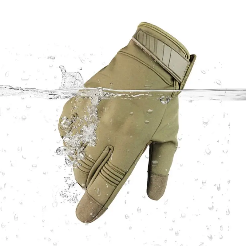 

Cycling Gloves Full Finger Skiing Gloves Men Women Fleece Hiking Gloves Waterproof Screen Touch Motorcycling Glove