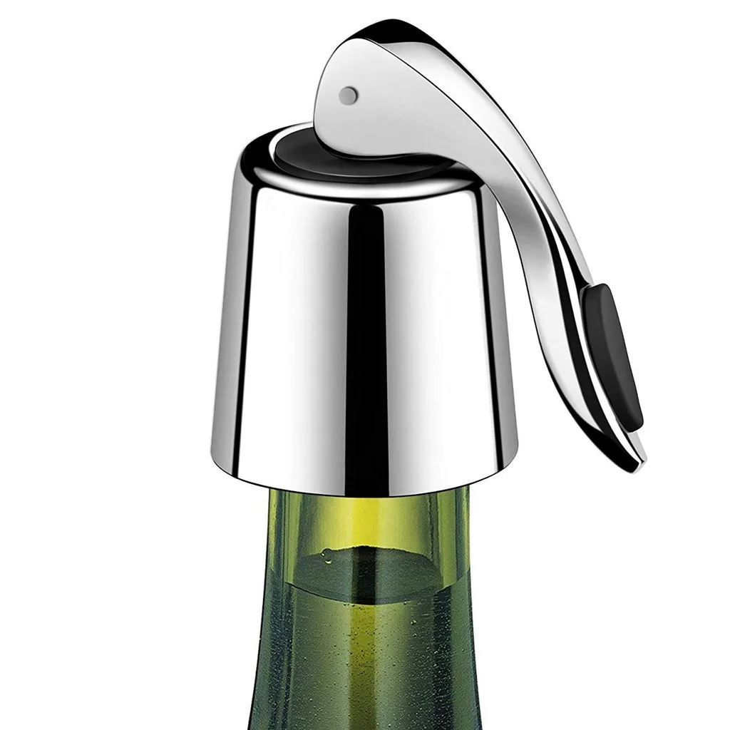 2018 New Stainless Steel Wine Bottle Plug Drink Bottle Stopper Reusable