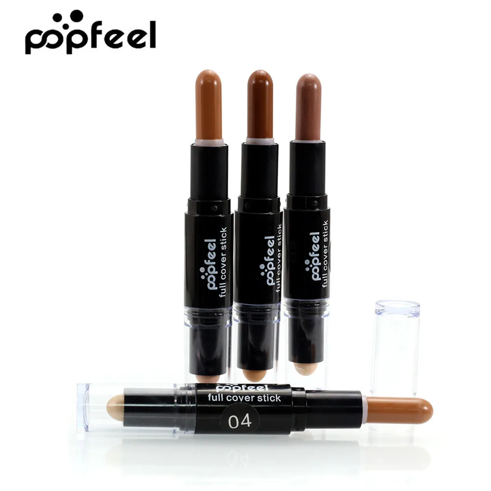 

Popfeel Full Cover Concealer Trimming Stick Face Foundation Base Makeup Concealer 3D Face Contour Highlight Makeup Cosmetic Gift