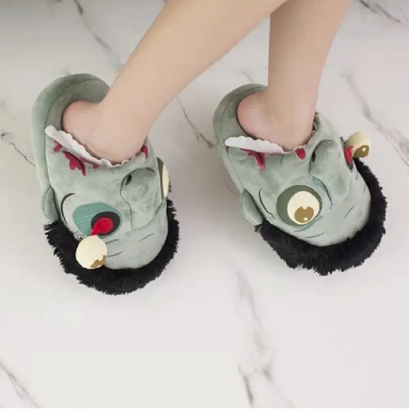 Christmas gift Halloween Free Shipping Plush Zombie Slippers / Ravenous Zombie Warm Slippers Home Halloween funny shoes gift