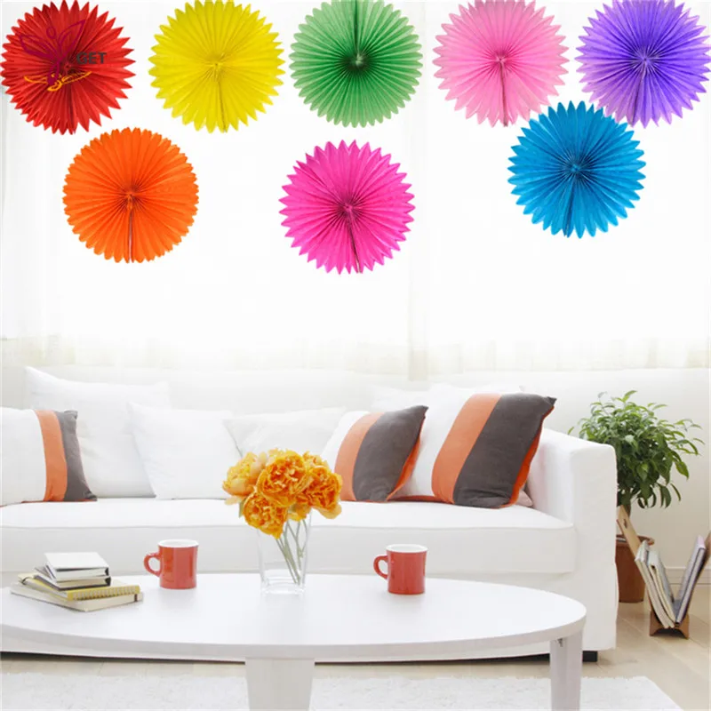 

35cm 1pc Decorative Wedding Paper Crafts Flower Origami Paper Fan DIY Wedding Birthday Party Decorations Supplies