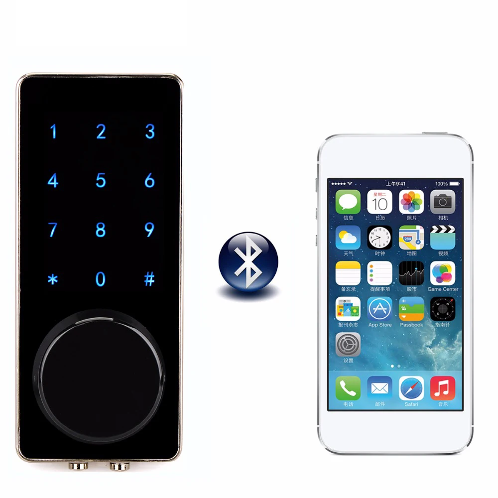 

Smart Lock Bluetooth Enabled Keyless Door Lock Home Entry with Your Smartphone for Hotel Apartment F1401A