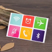 6 шт./лот) Умные Наклейки NFC наклейки NDEF Ntag216 13,56 МГц RFID ключ с ярлыком карты для всех nfc-телефон на базе Android