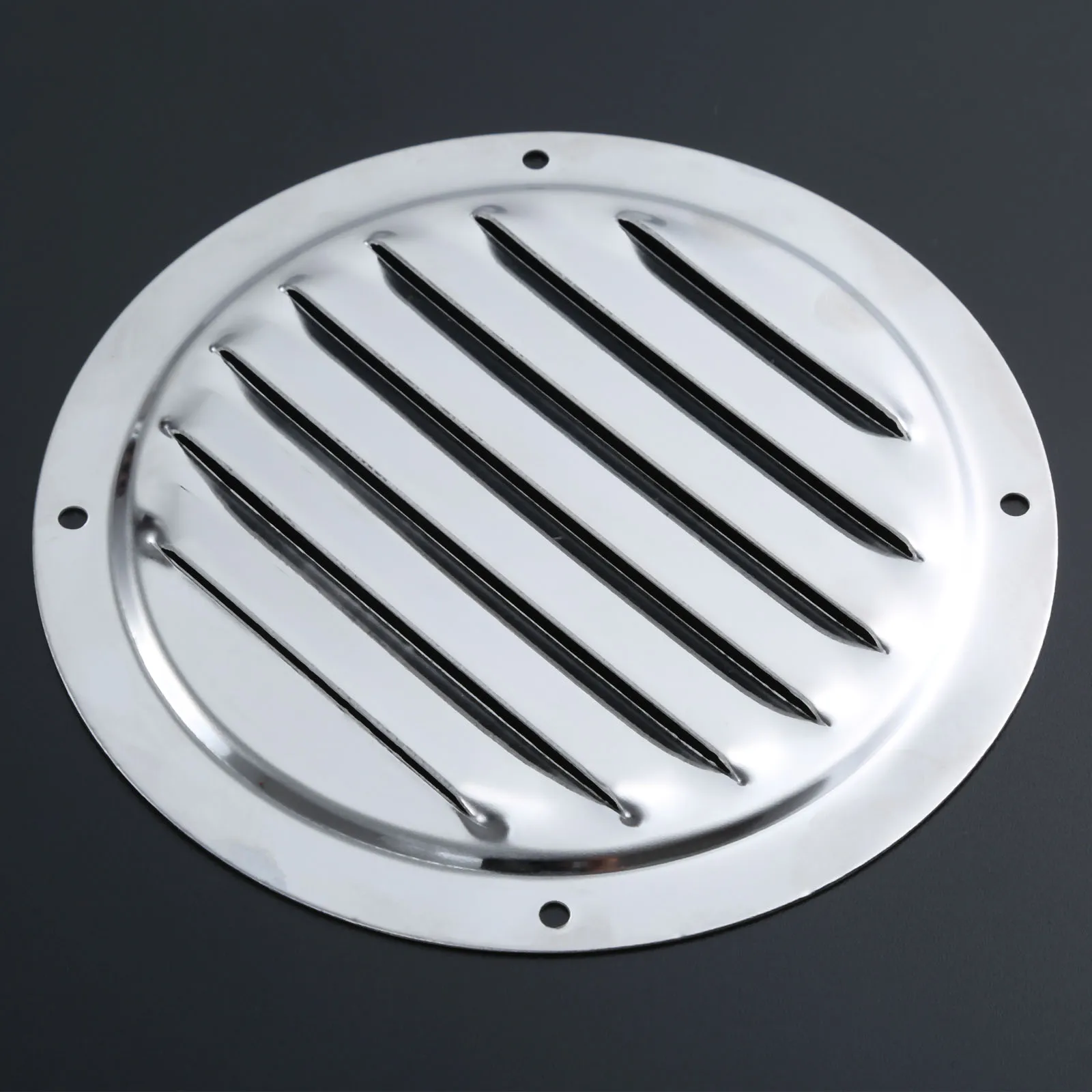 

1 Pc 5" Round Stainless Steel 7 Slot Louvered Air Vent Cover Louver Ventilation Marine Boats Yacht Caravan Courtyard Accessories