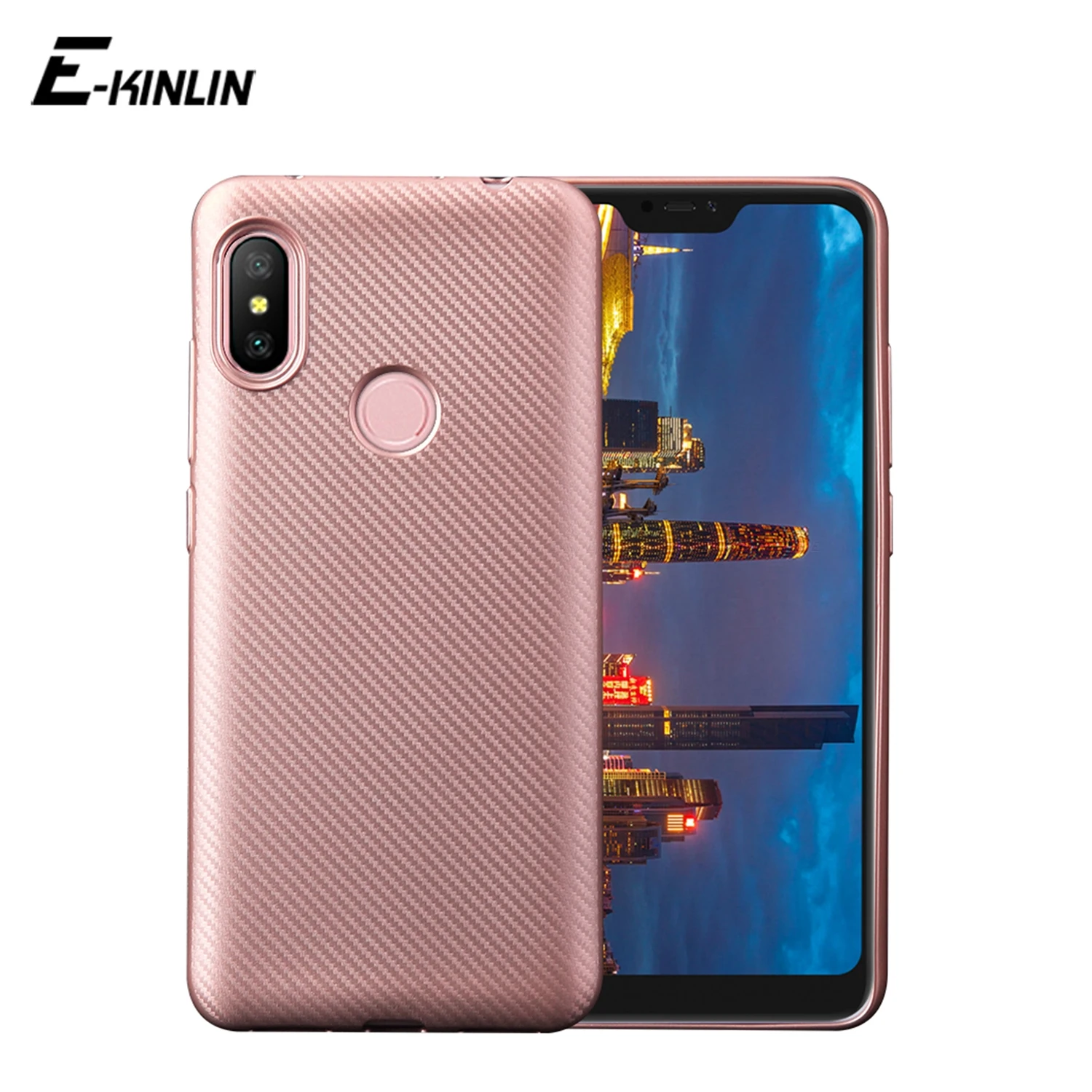 

Carbon Fiber Texture Soft TPU Silicon Case Cover For Xiaomi Redmi S2 6A 5 Plus Note 6 7S 7 Pro 5 AI 5A Prime 4X 4 Global 4A