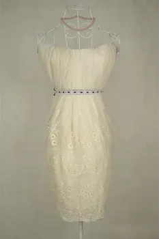 

5 yards Ivory cream embroidered lace fabric, vintage floral cotton embroidery mesh lace fabric