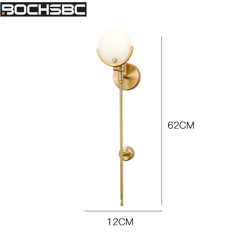 BOCHSBC мраморный абажур Европейский Простой стиль настенный светильник для гостиной столовой спальни коридор проход Арт Деко Настенные