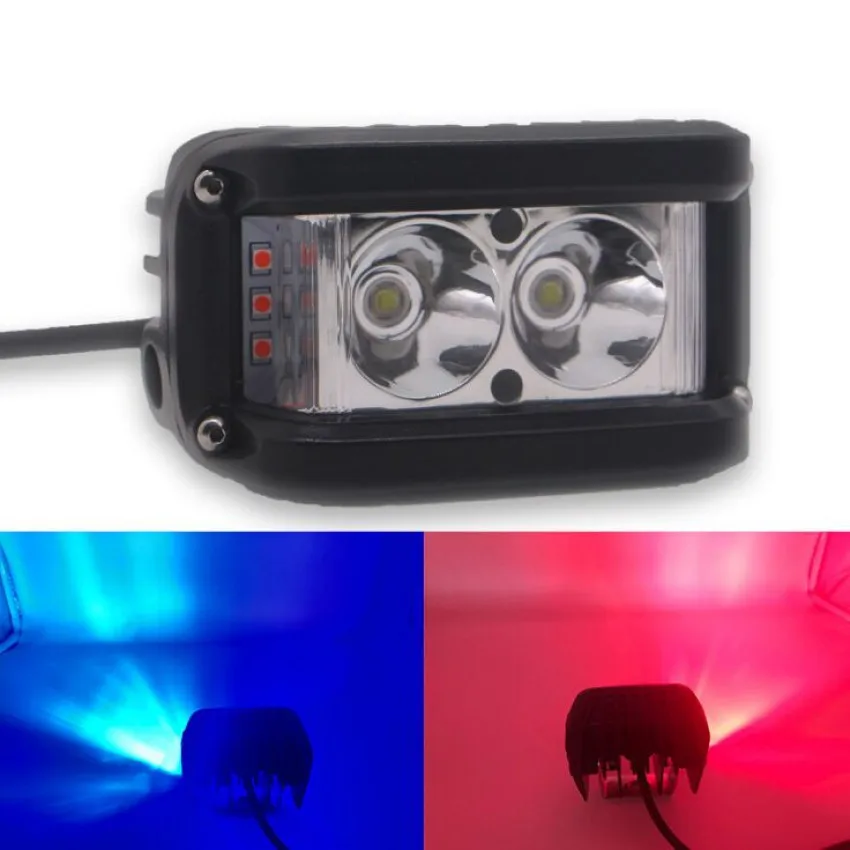 

Krator 30W High Power 6000K White Side Shooter Pods Combo LED Work Light Strobe Lamp for Off-road Truck UTV ATV SUV Boat