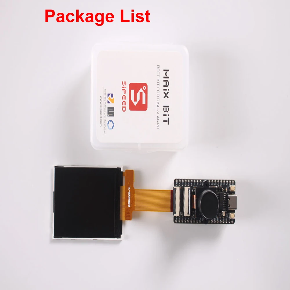 Макетная плата Sipeed MAIX Bit AI для прямой макетной платы с экраном + камерой K210 M12