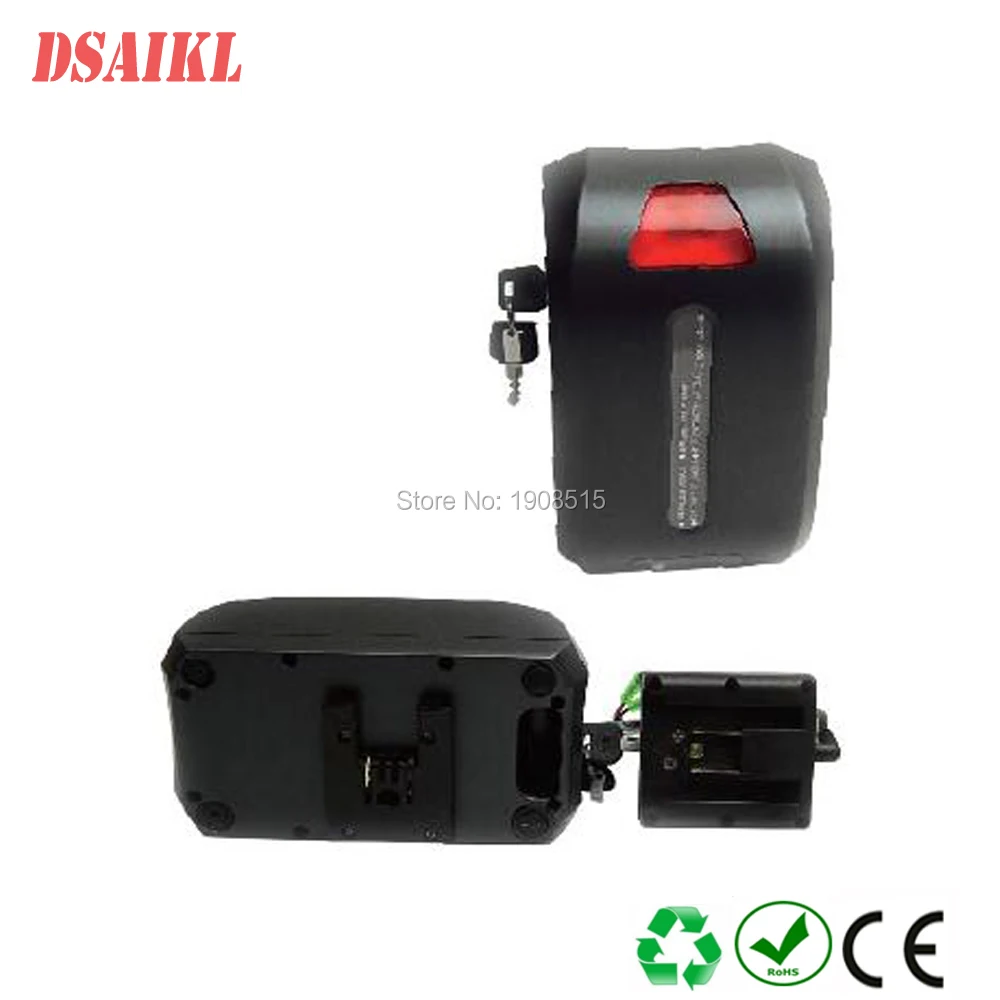

Free shipping Frog style lithium ion 24v 11.6ah by 29pf/29e cells battery pack with BMS charger for electric bike