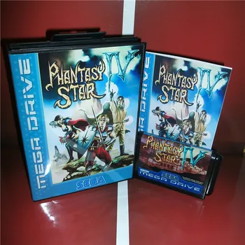 

Phantasy Star 4 EU Cover with box and manual For Sega Megadrive Genesis Video Game Console 16 bit card