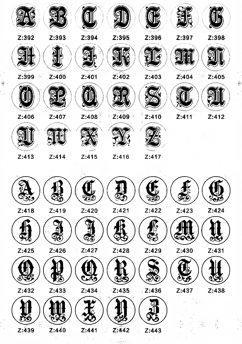 Letter stamp 1-9