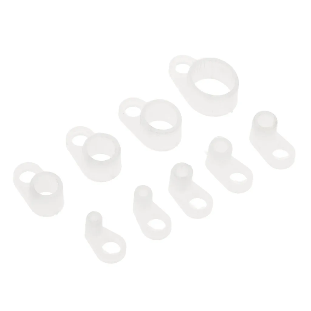 MagiDeal 9 pcs New Replacement Fishing Rod Guides ABS Plastic Eye Ring DIY Accessories for Rod Building Repair Fishing Tools