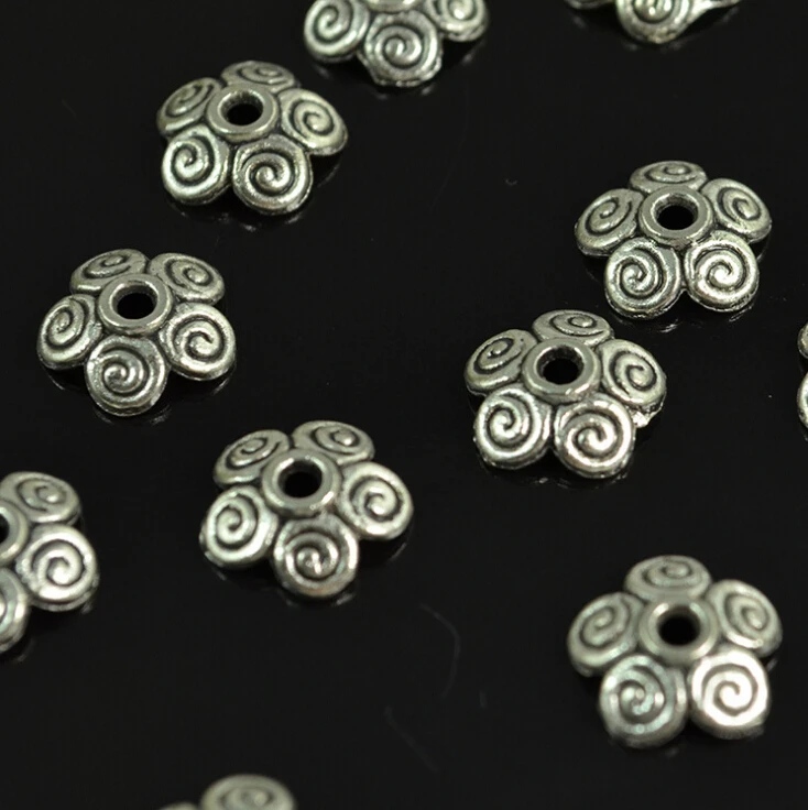 (50pc)Wholesale 10*10mm Nepal Tibetan silver jewelry DIY accessories