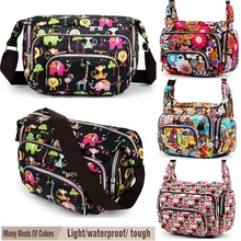 Женские сумки-мессенджеры, с цветочным принтом, через плечо, Холщовая Сумка Хобо, нейлоновая ткань Оксфорд, женские сумки, Bolsas Femininas, милые