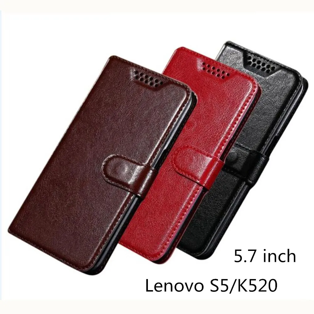 Чехол для Lenovo S5 чехол противоударный ТПУ кожаный флип-чехол K 520 K520 телефона Fundas 5