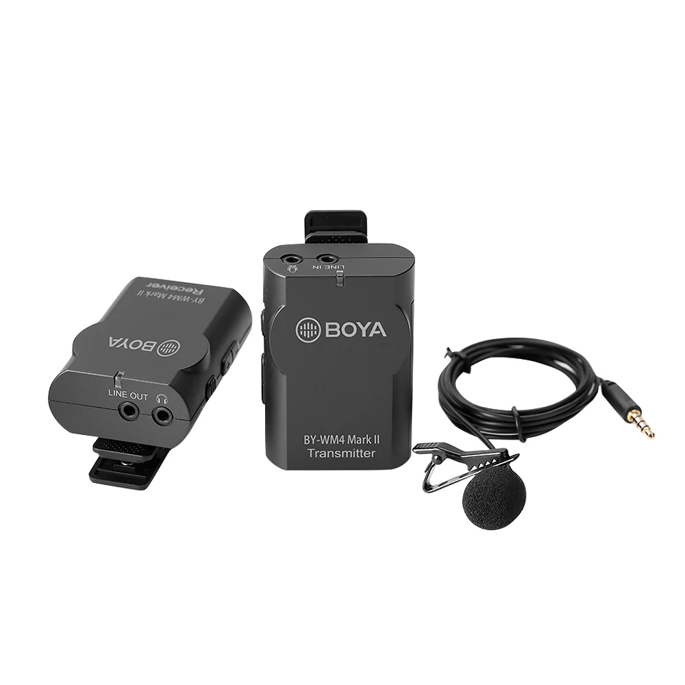 BOYA BY-WM4 Mark II телефон беспроводной микрофон для iPhone Android DSLR SLR камера DV видеокамера PC профессиональный аудио петличный микрофон