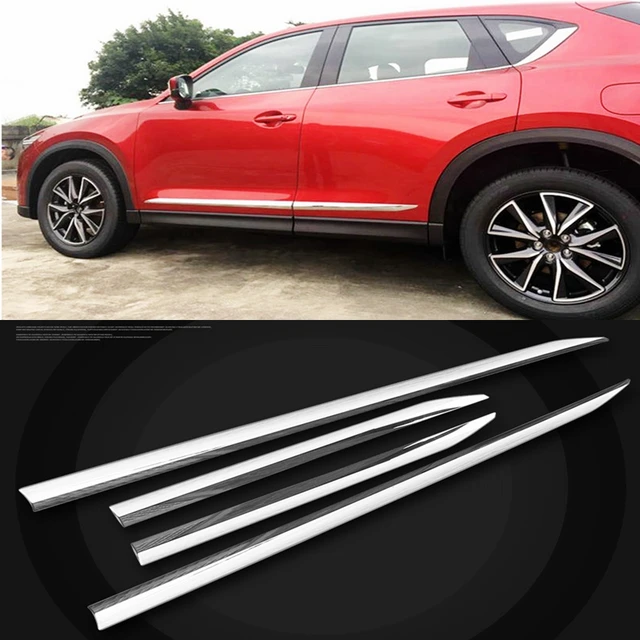 MONTFORD For Mazda CX 5 CX5 2017 2018 ABS Chrome Door Side Body Molding