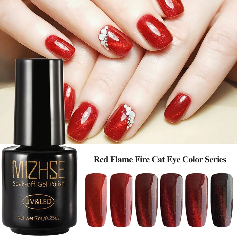 Aliexpress.com : Buy MIZHSE Magnetic Cat's Eye Nail Polish Cat Eye Gel