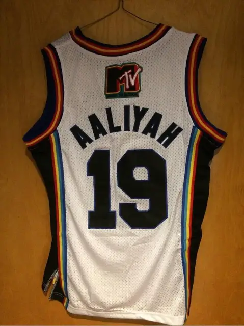 USA Dropship Aaliyah #19 Bricklayers 1996 MTV Rock N Jock Basketball