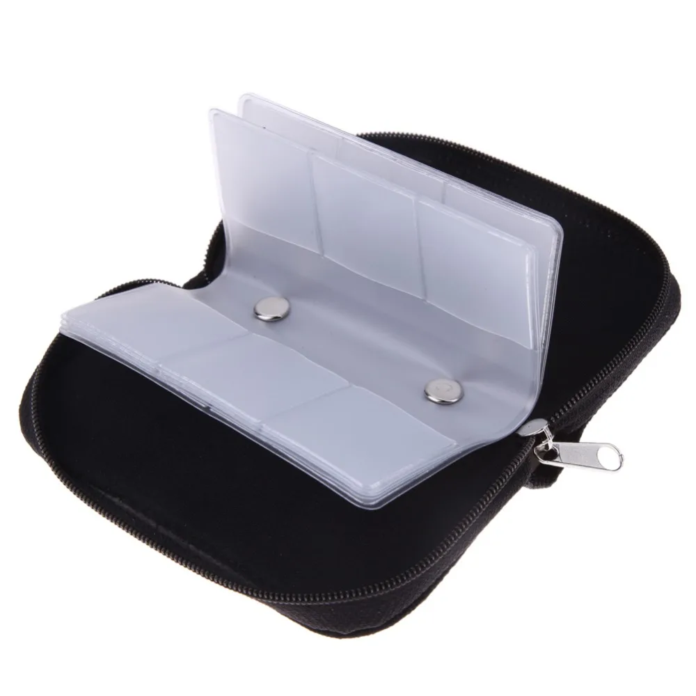 Black Memory Card Storage Bag Carrying Case Holder Wallet 18 Slots + 4 Slots for CF/SD/Micro SD/SDHC/MS/DS Game Accessories Black Memory Card Storage Bag Carrying Case Holder Wallet 18 Slots + 4 Slots for CF/SD/Micro SD/SDHC/MS/DS Game Accessories