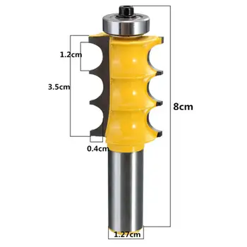 

1/2 Inch Milling Cutter Shank Router Bit Woodworking Chisel Cutter DIY Tool