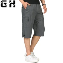 Мужские тактические боевые спортивные короткие хлопок мужские укороченные брюки высокого качества мужские Мульти-карманные Рабочая одежда