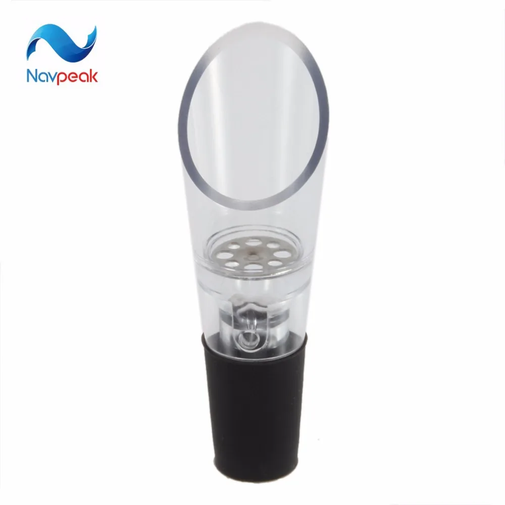 10pcs/lot Acrylic Stainless Wine Aerator Pour Spout Bottle Stopper