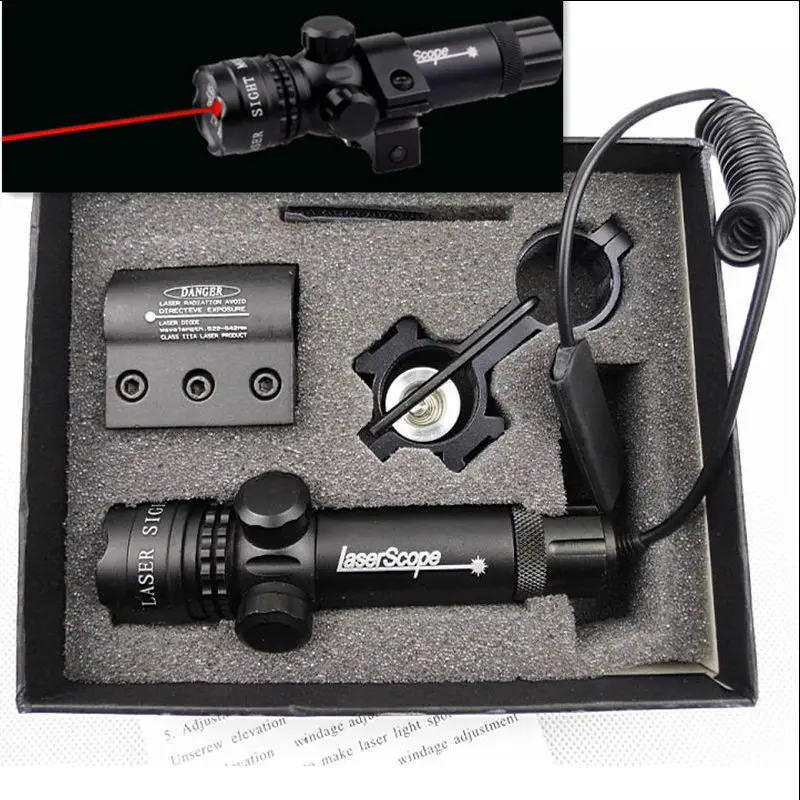 AUKMONT Red Dot Laser Sight Rifle Airgun Soft Air Gun hunts Weaver