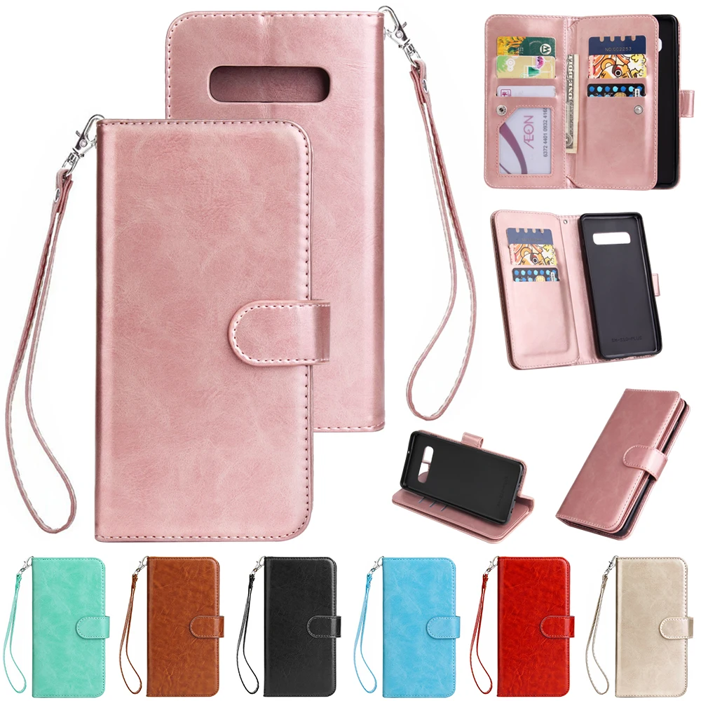 

For Samsung Galaxy S10 Flip Case Card Wallet Cover Magnet Business Phone Case For Samsung Galaxy S10 Plus S10e Coque Capa