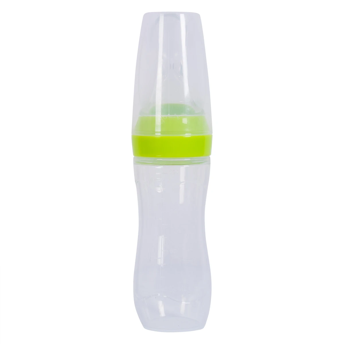Соска для новорожденных и детей, удобная для кормления, широкий инструмент для полости рта, мягкая бутылка с ложкой, силиконовый гель - Цвет: Зеленый