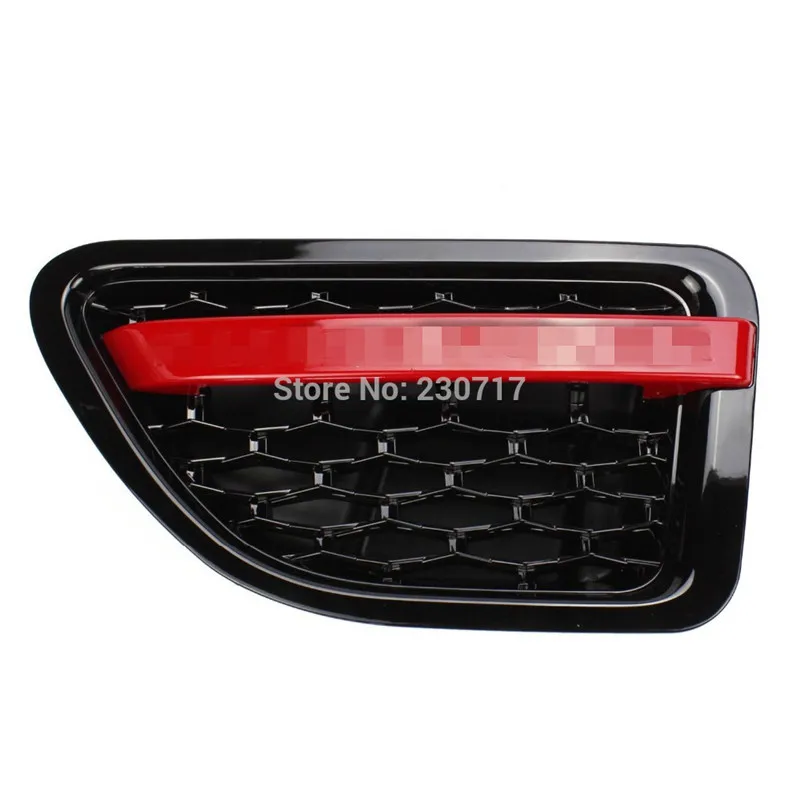 Черно красная решетка радиатора RANGE ROVER SPORT Wing SIDE VENT AIR для LAND 06 09|grill red|range rover grillrange