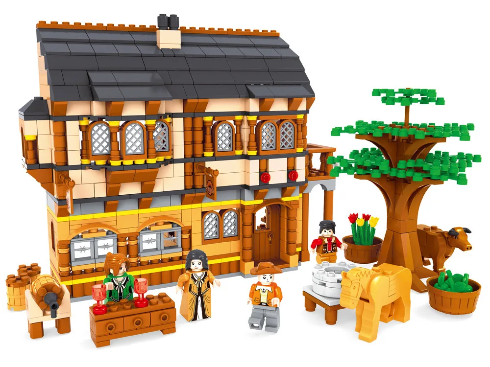 

Ausini Building Blocks Compatible with A28002 838P Models Building Kits Blocks Toys Hobby Hobbies For Chlidren