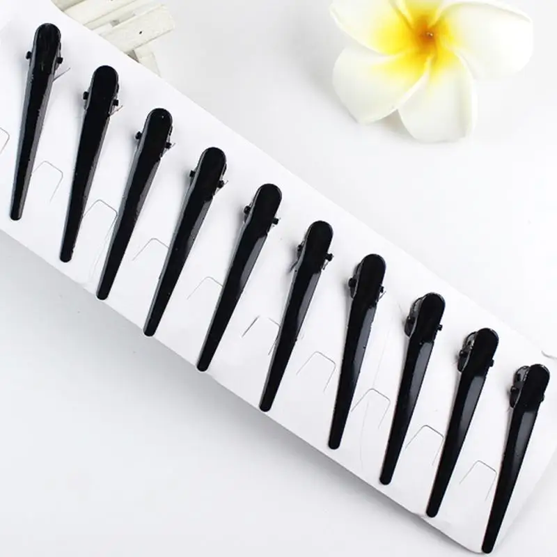 10PCS Hair Clips Plastic Hairdressing Cutting Salon Styling Tools