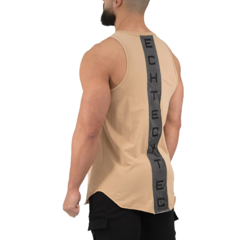 tank top men fitness T shirt sleeveless vest (2)