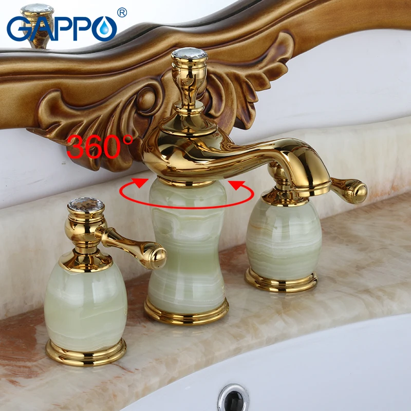 

GAPPO Basin Faucet golden basin sink faucet waterfall basin mixer tap Water mixer tap deck mounted Water Sink tap