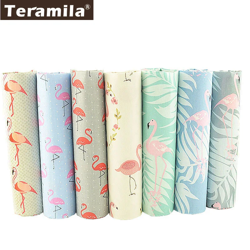Teramila 100% хлопок саржевая ткань 7 крановых кранов шитье 40 см x 50 сделай сам лоскутное