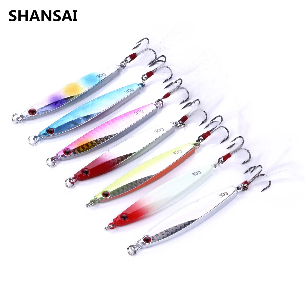 

SHANSAI Lifelike Sea Ocean 6.8 cm 30 g Metal Bait Fishing Lure Hard Artificial Bait Fishing Tackle F112