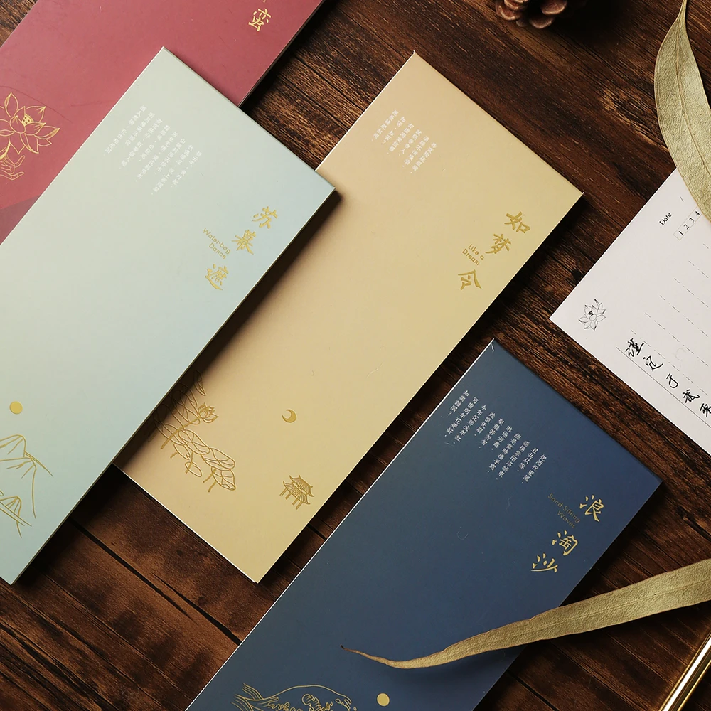 

Vintage Chinese Poem Theme Classic Memo Pad 60 Sheets 8.2*18.7cm